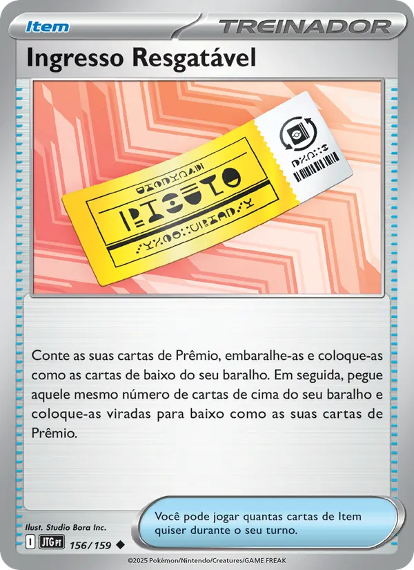 Ingresso Resgatável (Journey Together #156/159)
