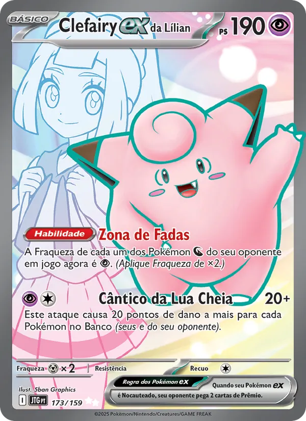 Clefairy ex da Lílian (Journey Together #173/159)