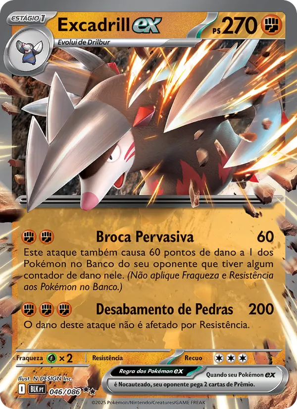 Excadrill ex (Black Bolt #046/86)
