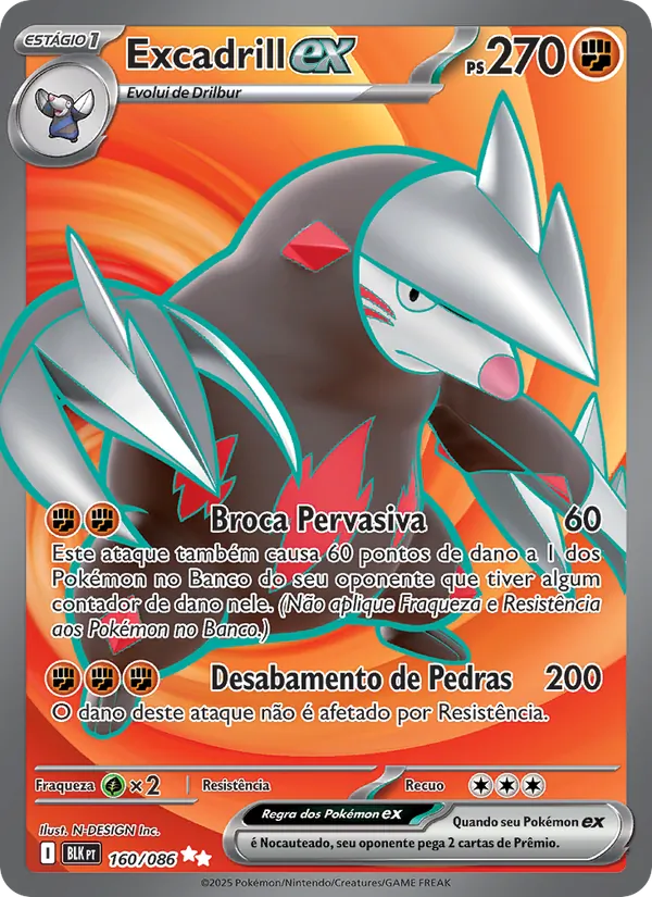 Excadrill ex (Black Bolt #160/86)