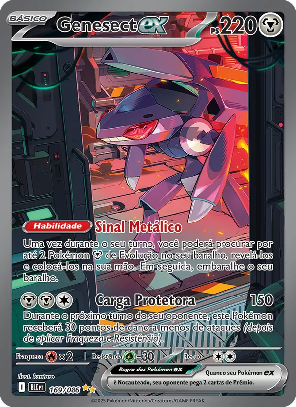 Genesect ex (Black Bolt #169/86)