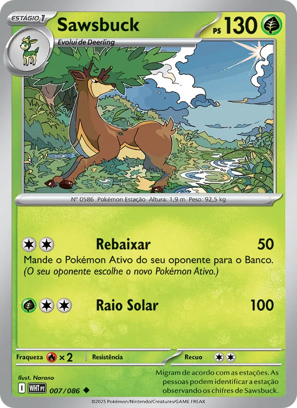 Sawsbuck (White Flare #007/86)