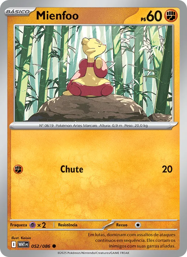 Mienfoo (White Flare #052/86)