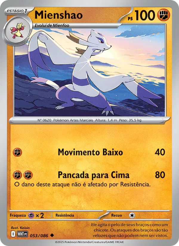 Mienshao (White Flare #053/86)
