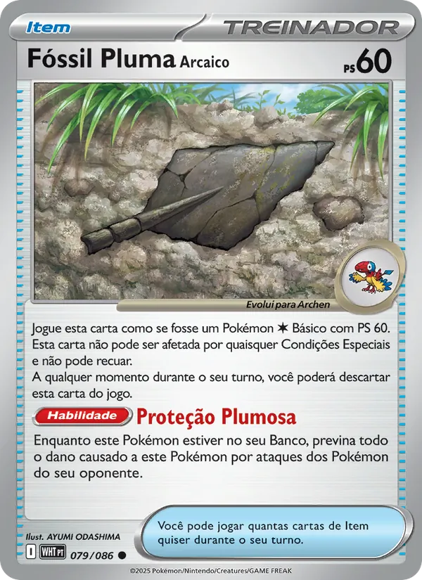 Fóssil Pluma Arcaico (White Flare #079/86)