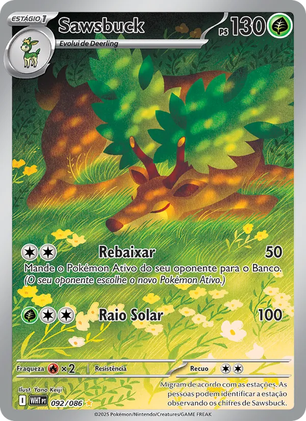 Sawsbuck (White Flare #092/86)