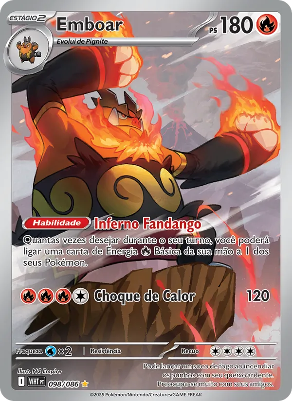 Emboar (White Flare #098/86)