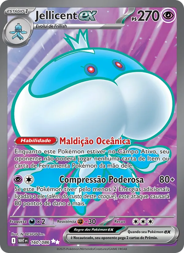 Jellicent ex (White Flare #160/86)