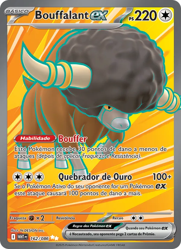 Bouffalant ex (White Flare #162/86)