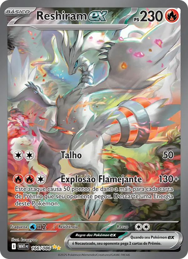 Reshiram ex (White Flare #166/86)