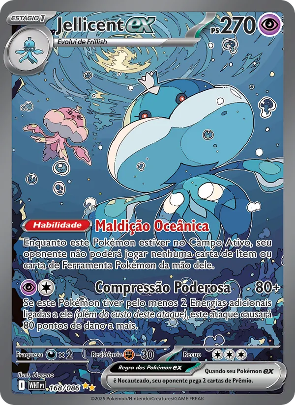 Jellicent ex (White Flare #168/86)
