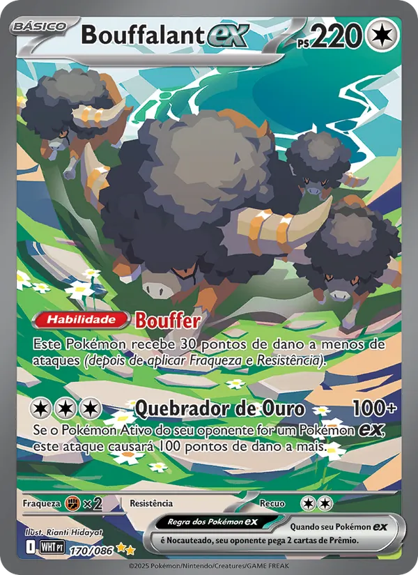 Bouffalant ex (White Flare #170/86)