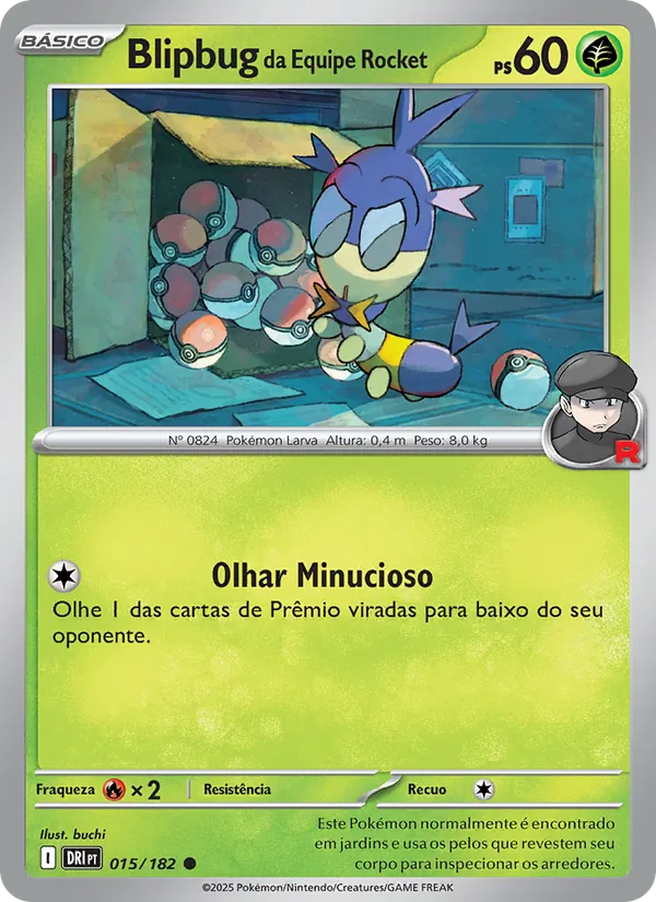 Blipbug da Equipe Rocket (Destined Rivals #015/182)
