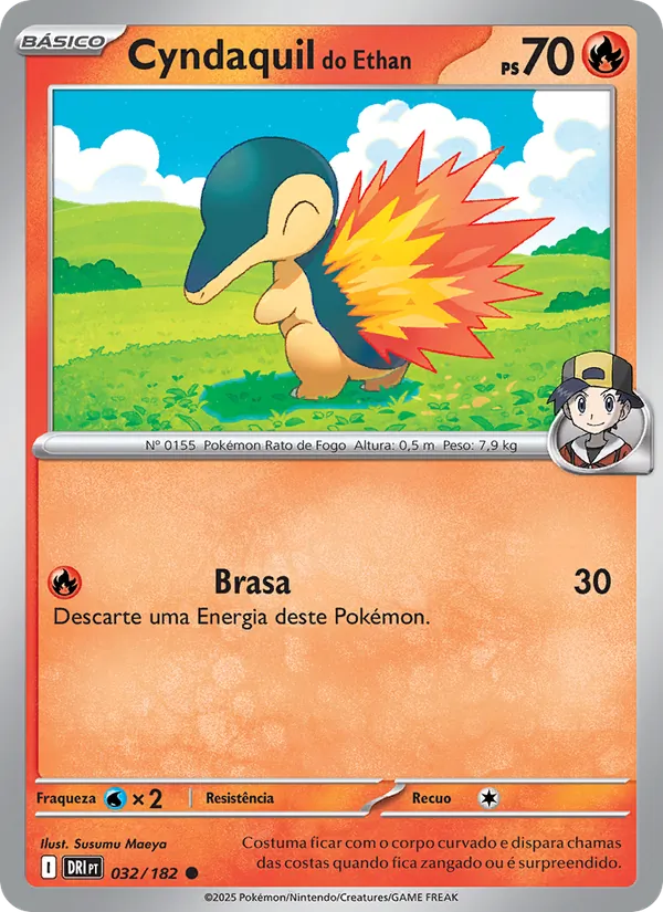 Cyndaquil do Ethan (Destined Rivals #032/182)