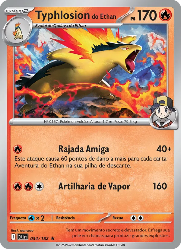 Typhlosion do Ethan (Destined Rivals #034/182)