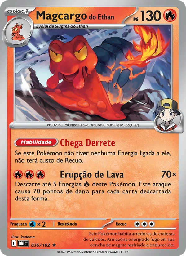 Magcargo do Ethan (Destined Rivals #036/182)