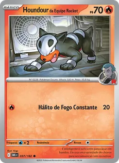 Houndour da Equipe Rocket (Destined Rivals #037/182)