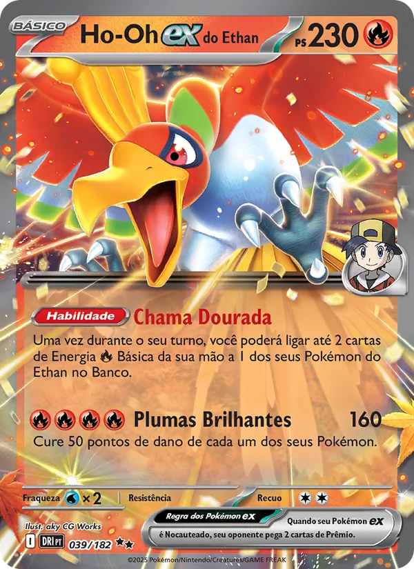 Ho-Oh ex do Ethan (Destined Rivals #039/182)