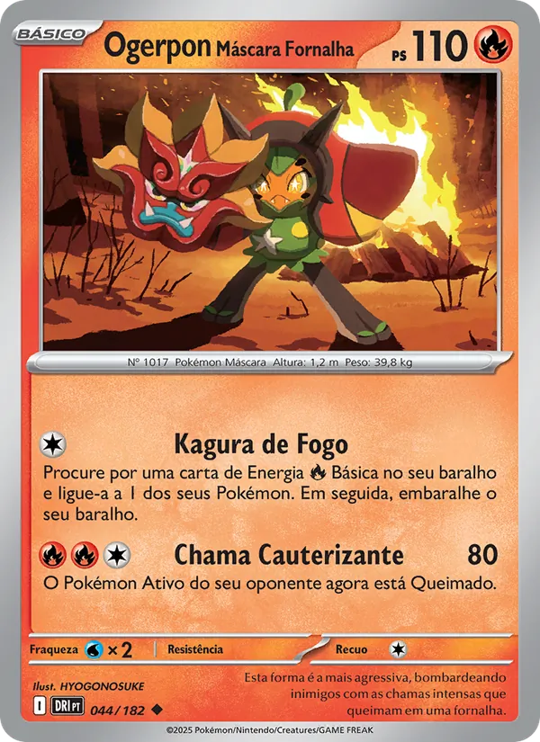 Ogerpon Máscara Fornalha (Destined Rivals #044/182)