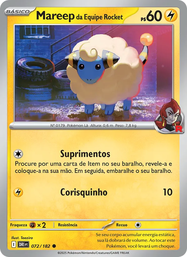 Mareep da Equipe Rocket (Destined Rivals #072/182)