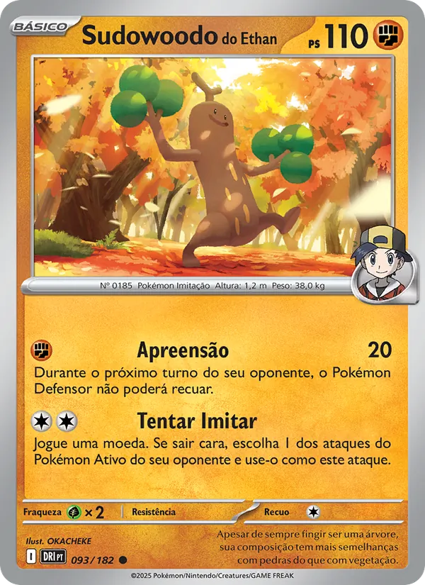 Sudowoodo do Ethan (Destined Rivals #093/182)