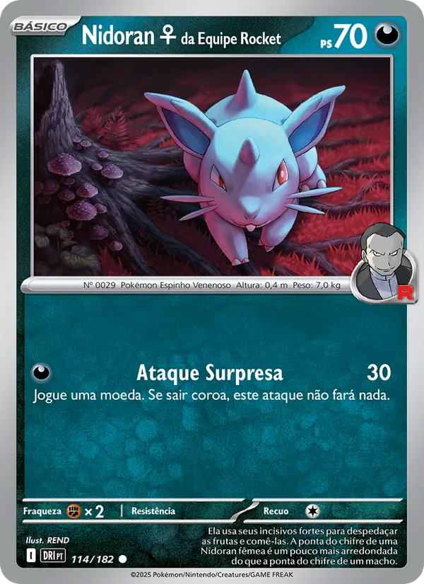 Nidoran♀ da Equipe Rocket (Destined Rivals #114/182)