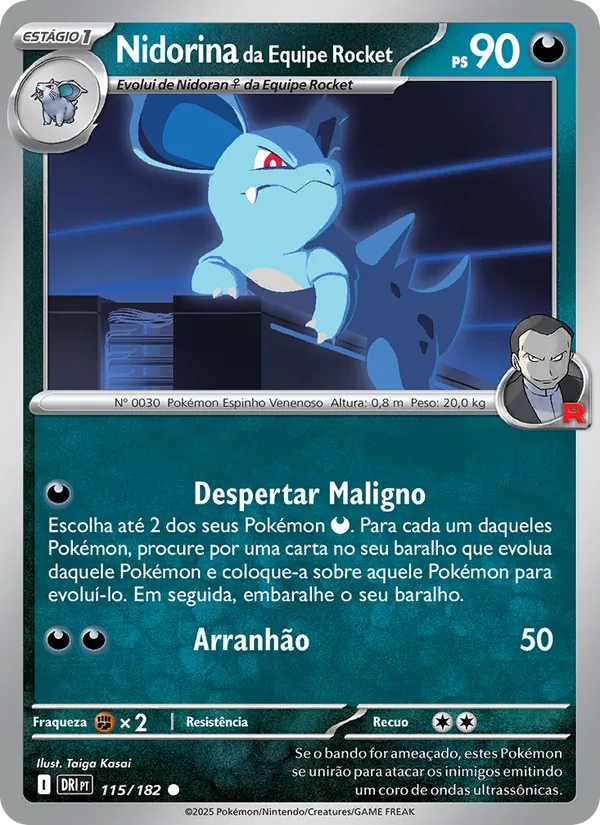 Nidorina da Equipe Rocket (Destined Rivals #115/182)