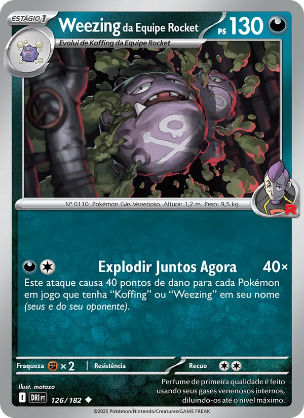 Weezing da Equipe Rocket (Destined Rivals #126/182)