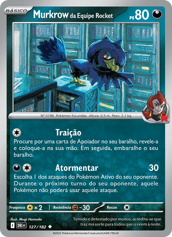 Murkrow da Equipe Rocket (Destined Rivals #127/182)