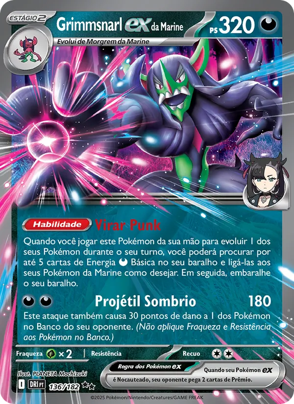 Grimmsnarl ex da Marine (Destined Rivals #136/182)