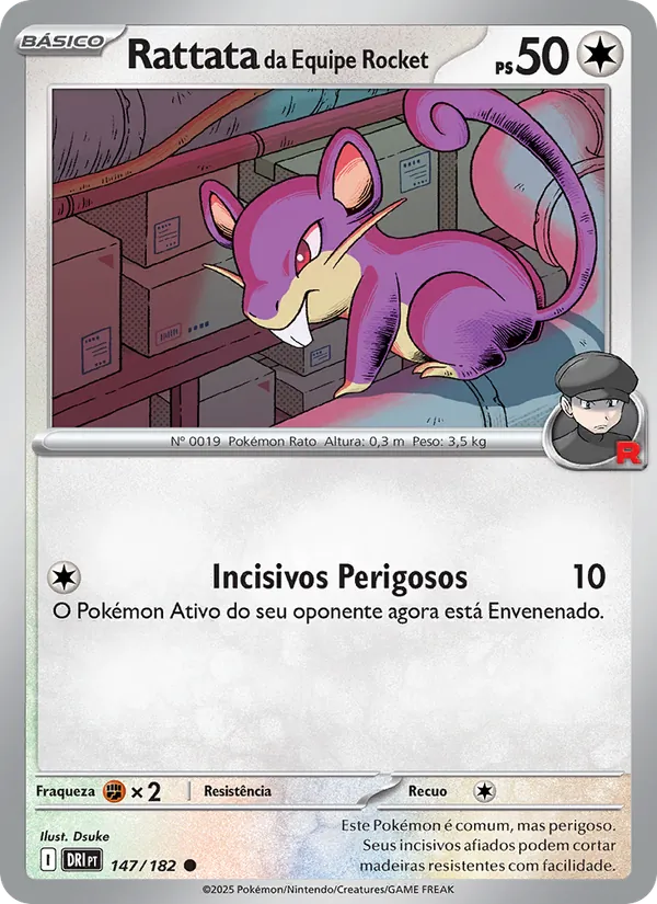 Rattata da Equipe Rocket (Destined Rivals #147/182)