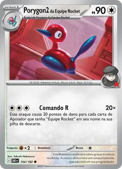 Porygon2 da Equipe Rocket (Destined Rivals #154/182)