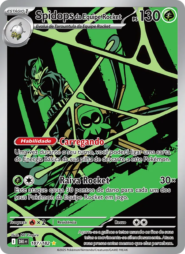 Spidops da Equipe Rocket (Destined Rivals #187/182)