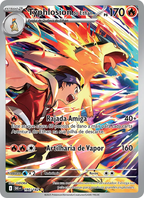 Typhlosion do Ethan (Destined Rivals #190/182)