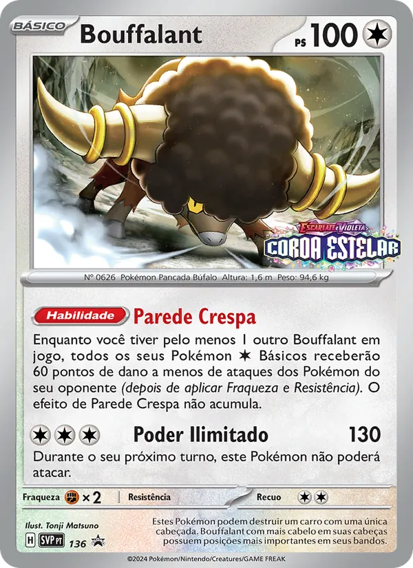 Bouffalant (SVP Black Star Promos #136/225)