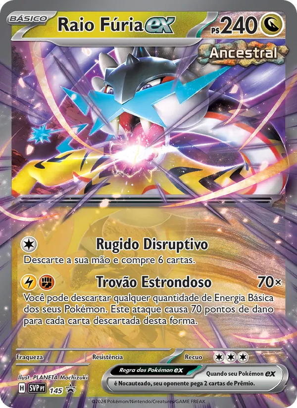 Raio Fúria ex (SVP Black Star Promos #145/225)
