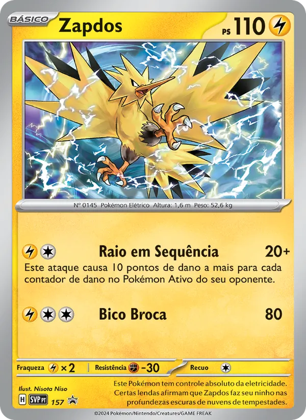 Zapdos (SVP Black Star Promos #157/225)