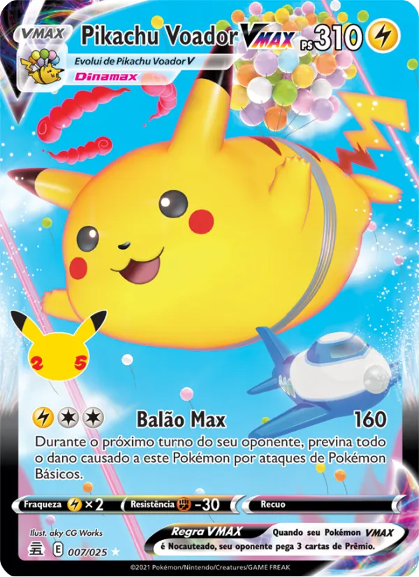 Pikachu Voador VMAX (Celebrations #7/25)