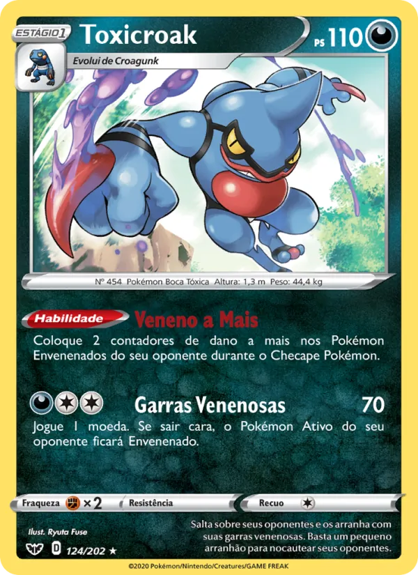 Toxicroak (Sword & Shield #124/202)