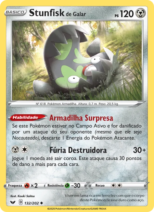 Stunfisk de Galar (Sword & Shield #132/202)