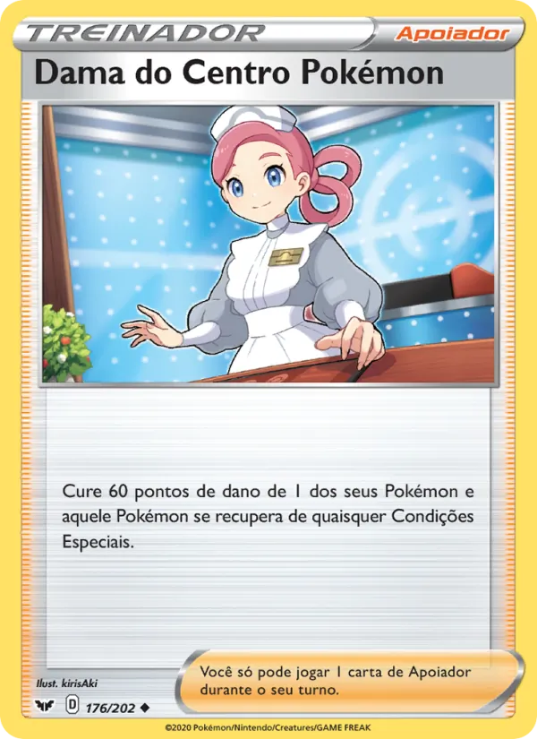 Dama do Centro Pokémon (Sword & Shield #176/202)