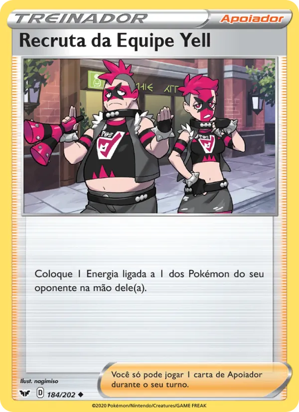 Recruta da Equipe Yell (Sword & Shield #184/202)