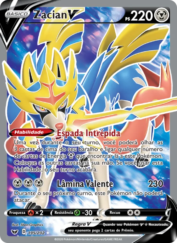 Zacian V (Sword & Shield #195/202)