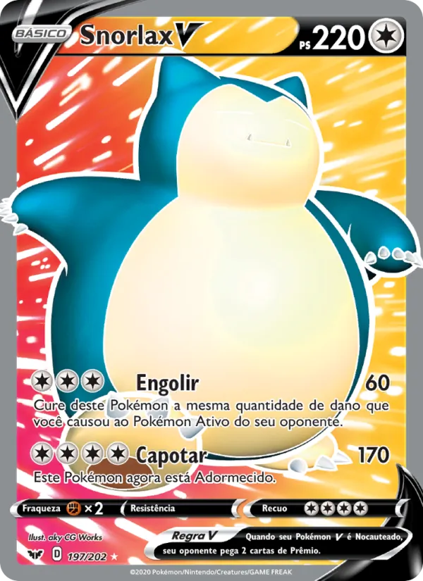 Snorlax V (Sword & Shield #197/202)