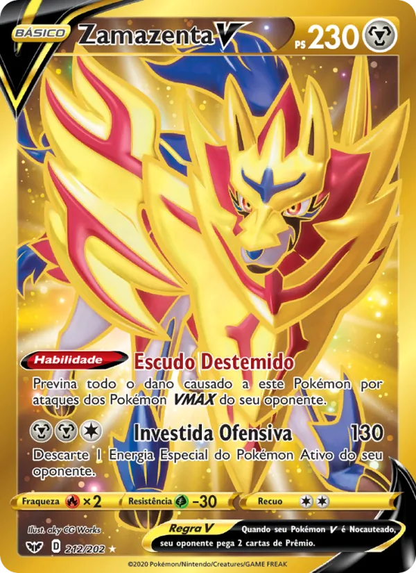 Zamazenta V (Sword & Shield #212/202)