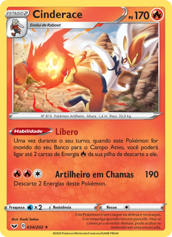 Cinderace (Sword & Shield #34/202)