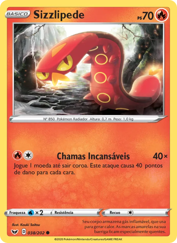 Sizzlipede (Sword & Shield #38/202)