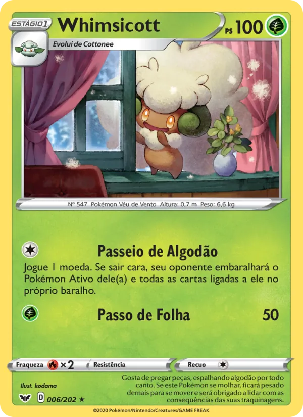 Whimsicott (Sword & Shield #6/202)