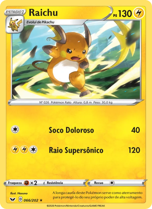 Raichu (Sword & Shield #66/202)