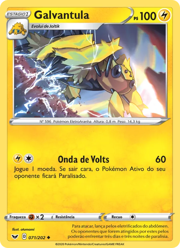 Galvantula (Sword & Shield #71/202)